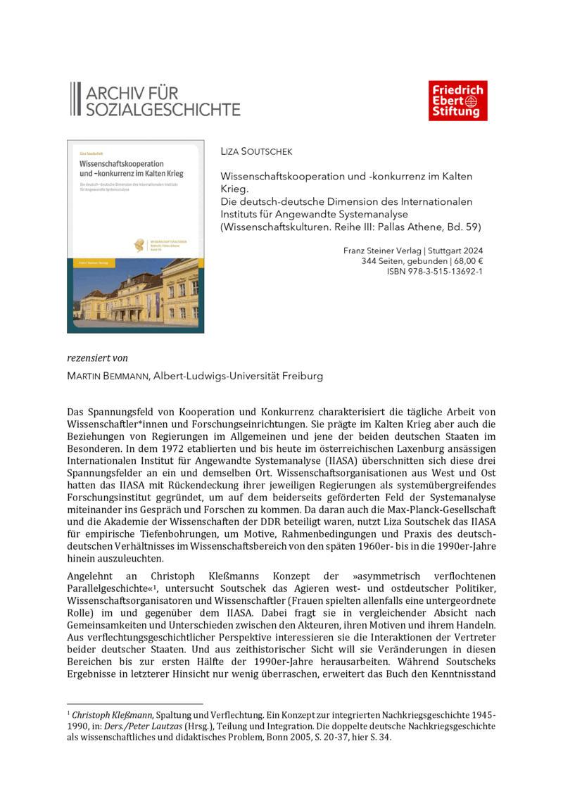Open gallery for Wissenschaftskooperation und -konkurrenz im Kalten Krieg