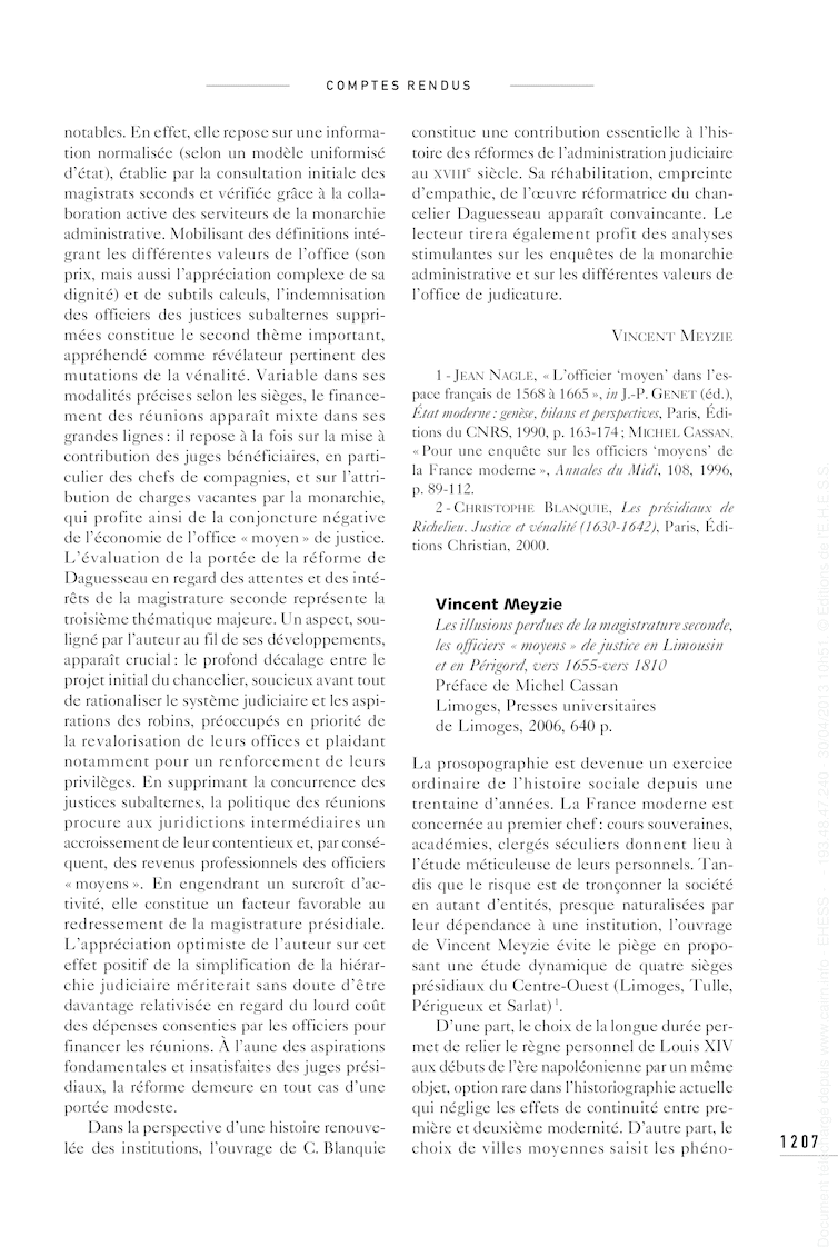 Open gallery for Les illusions perdues de la magistrature seconde