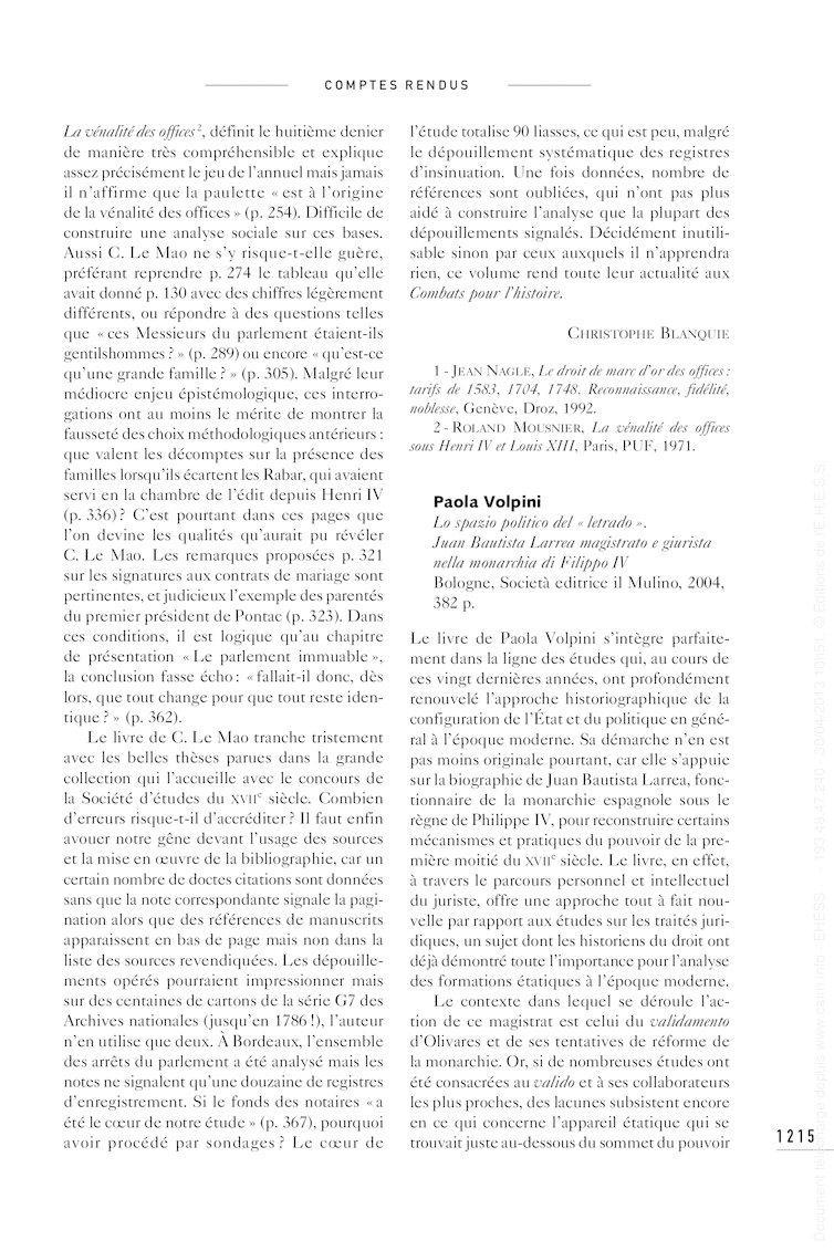 Open gallery for Lo spazio politico del «letrado»