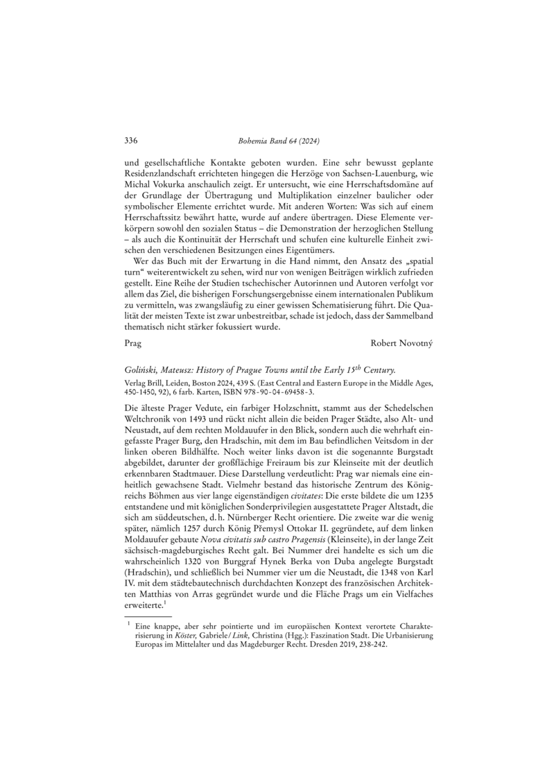 Open gallery for History of Prague Towns until the Early 15th Century