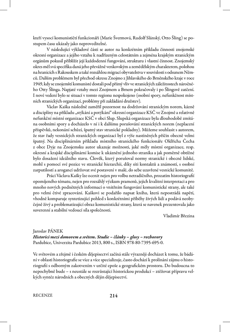 Open gallery for Historici mezi domovem a světem