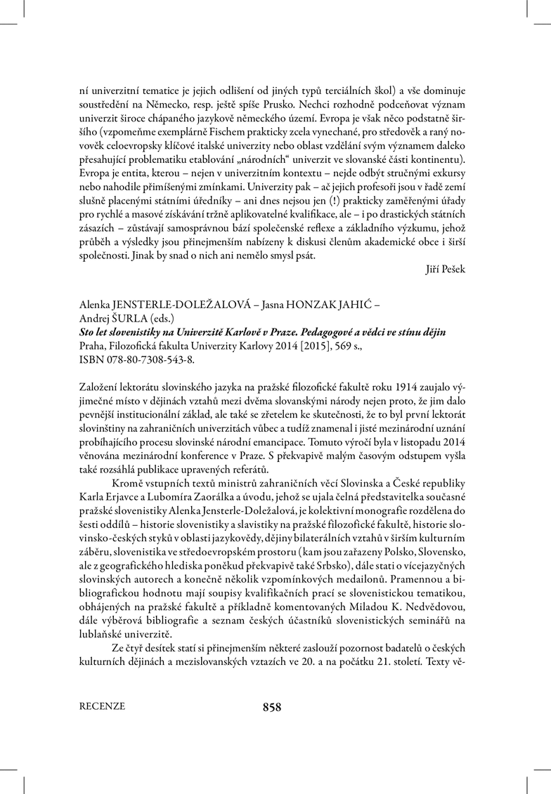 Open gallery for Sto let slovenistiky na Univerzitě Karlově v Praze