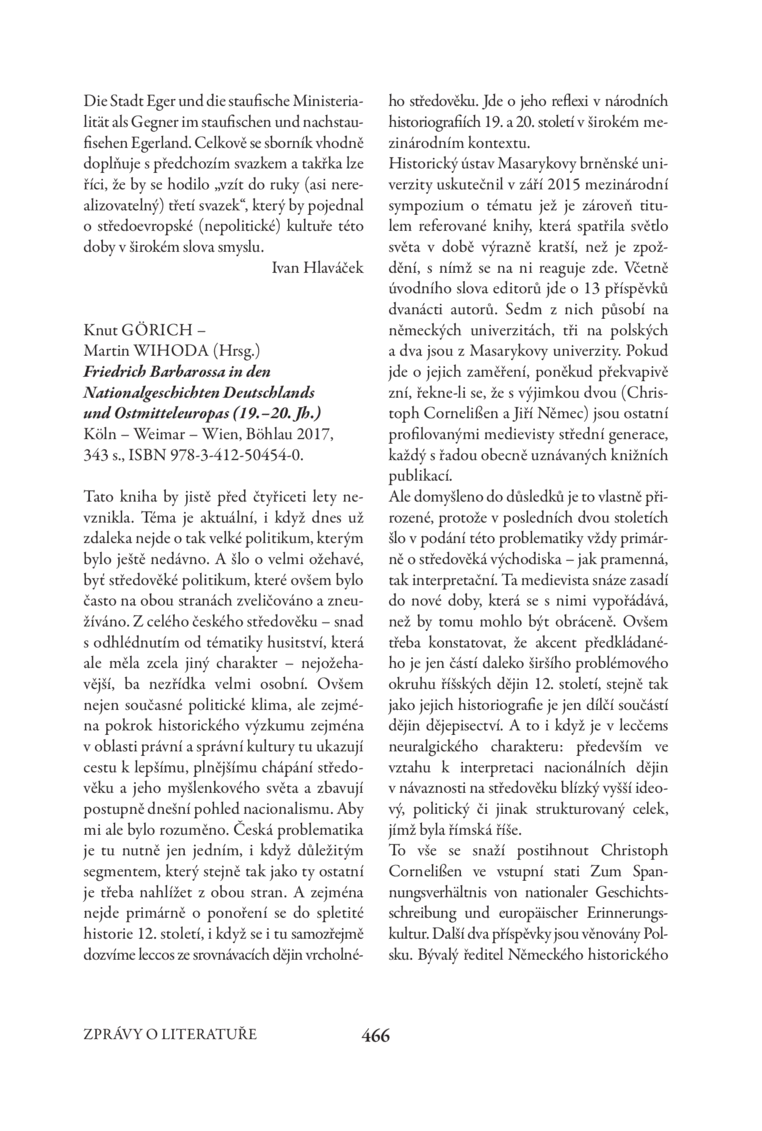 Open gallery for Friedrich Barbarossa in den Nationalgeschichten Deutschlands und Ostmitteleuropas (19.–20. Jh.)
