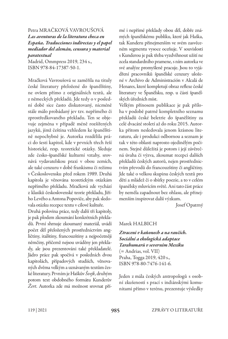 Open gallery for Las aventuras de la literatura checa en Espaňa