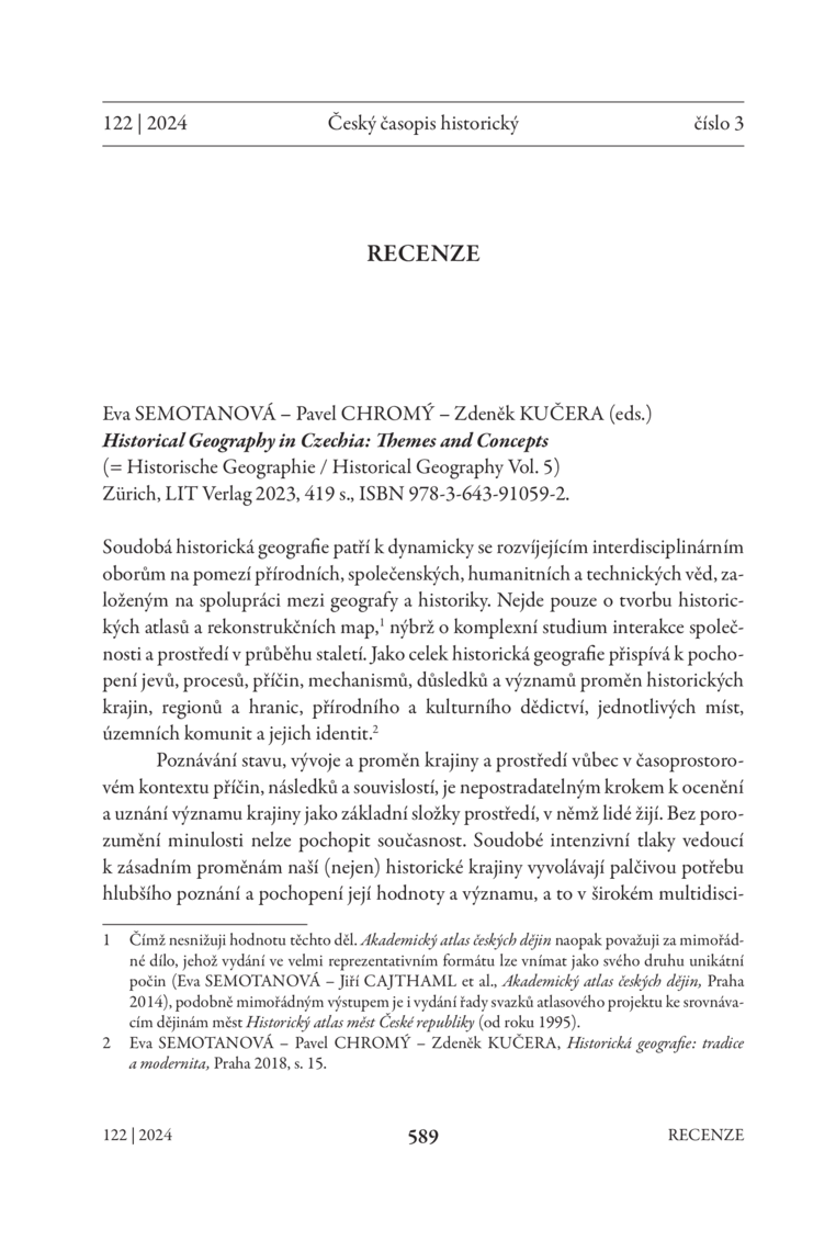 Open gallery for Historical Geography in Czechia