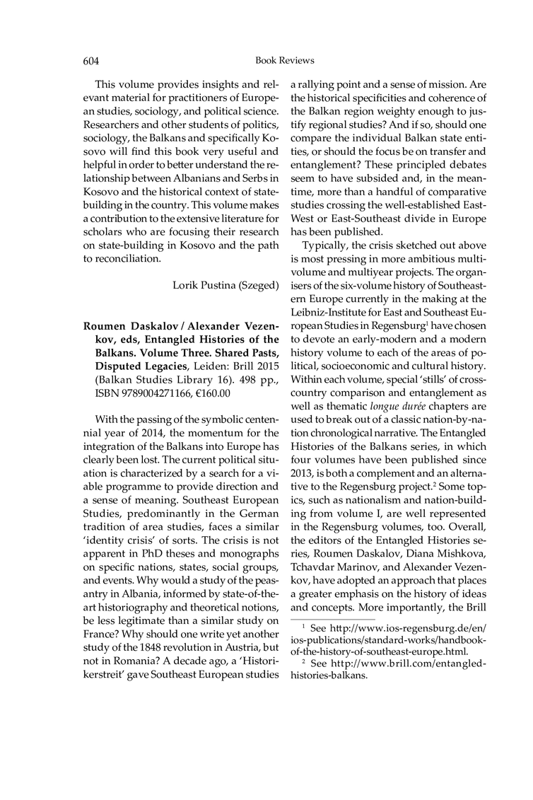 Open gallery for Entangled Histories of the Balkans