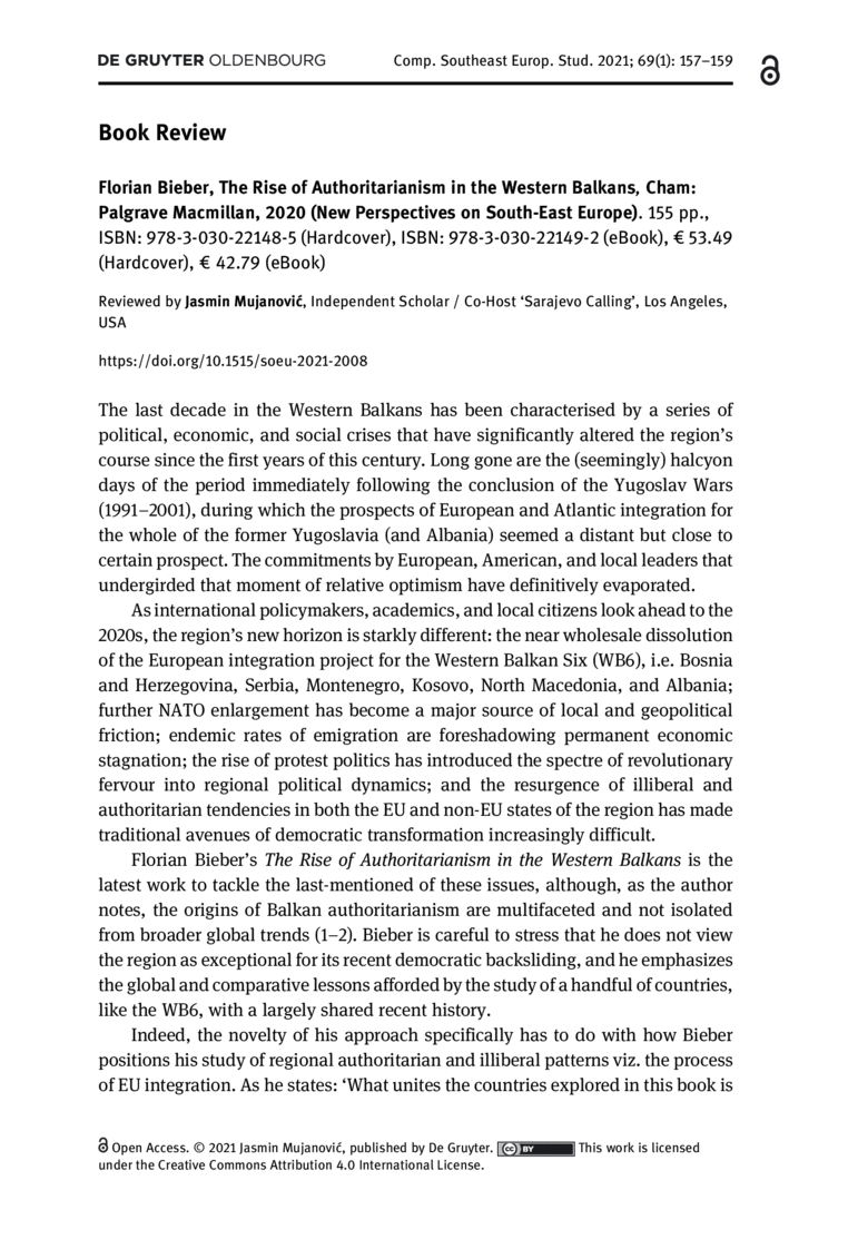 Open gallery for The Rise of Authoritarianism in the Western Balkans