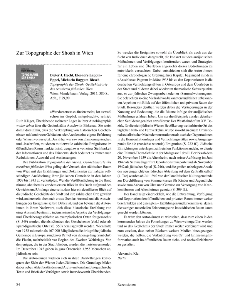 Open gallery for Topographie der Shoa