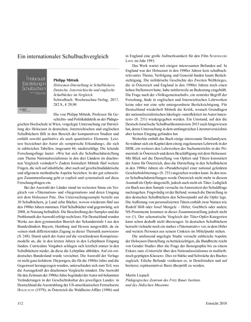 Open gallery for Holocaust-Darstellung in Schulbüchern