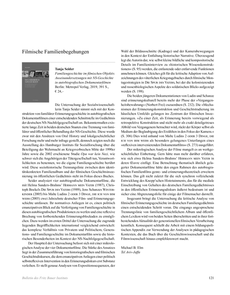 Open gallery for Familiengeschichte im filmischen Objektiv