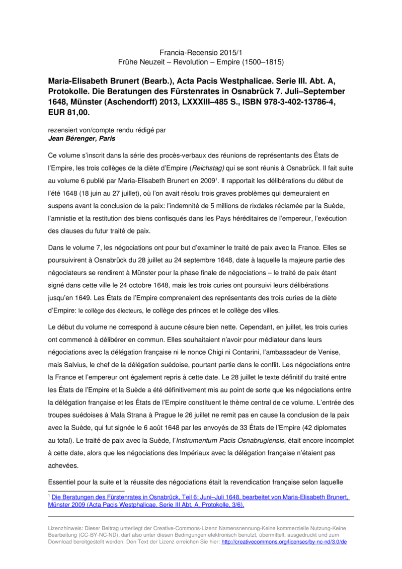 Open gallery for Acta Pacis Westphalicae. Serie III. Abt. A, Protokolle