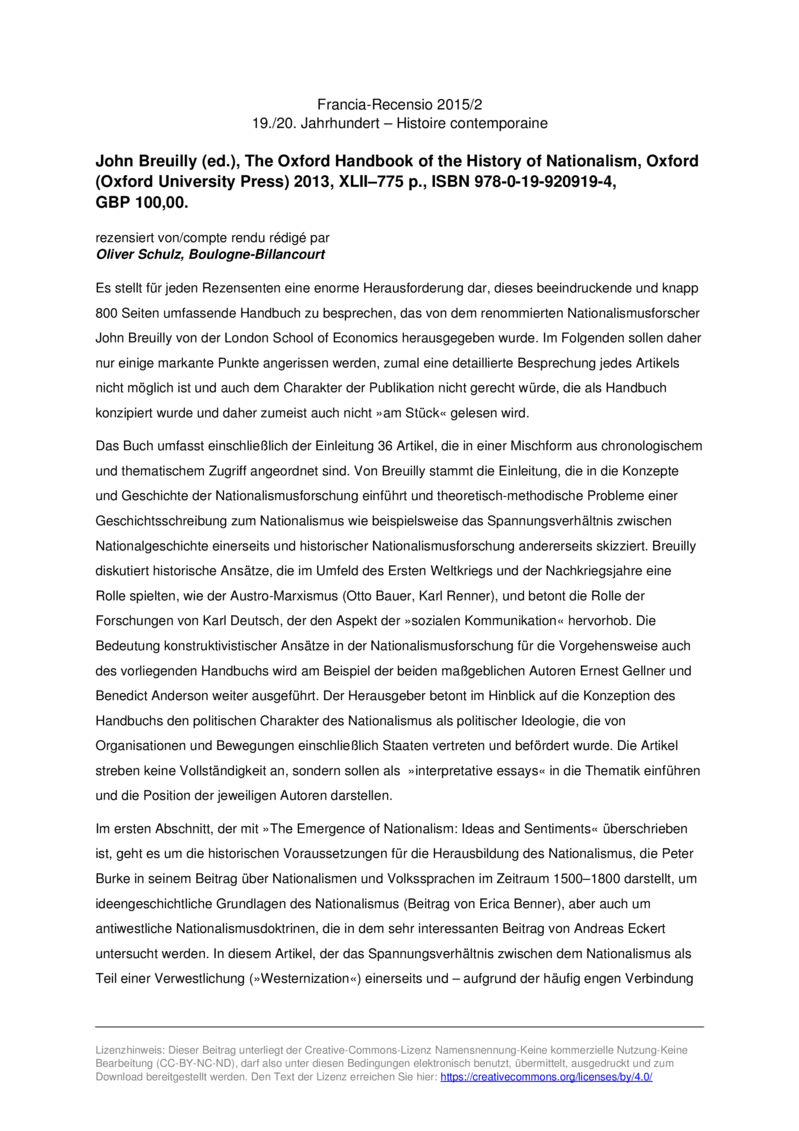 Open gallery for The Oxford Handbook of the History of Nationalism