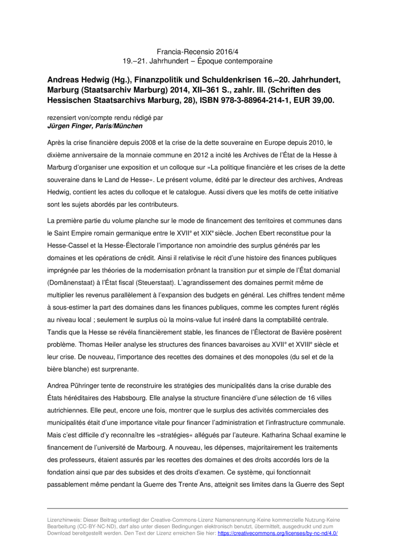 Open gallery for Finanzpolitik und Schuldenkrisen 16.–20. Jahrhundert