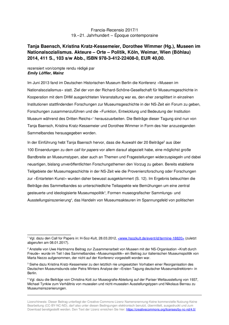Open gallery for Museen im Nationalsozialismus
