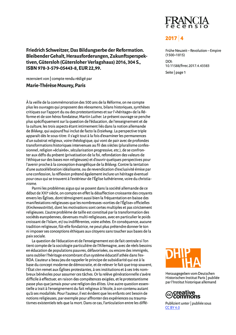 Open gallery for Das Bildungserbe der Reformation