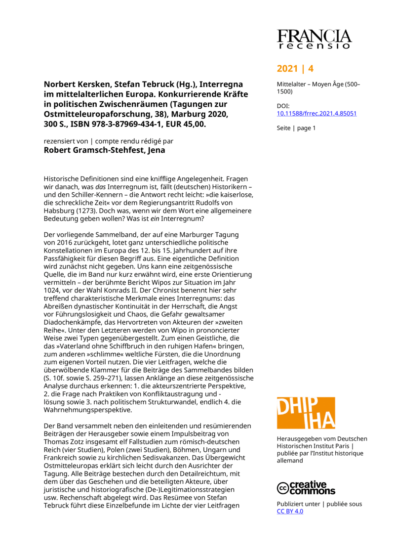 Open gallery for Interregna im mittelalterlichen Europa