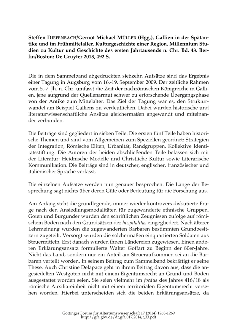 Open gallery for Gallien in Spätantike und Frühmittelalter