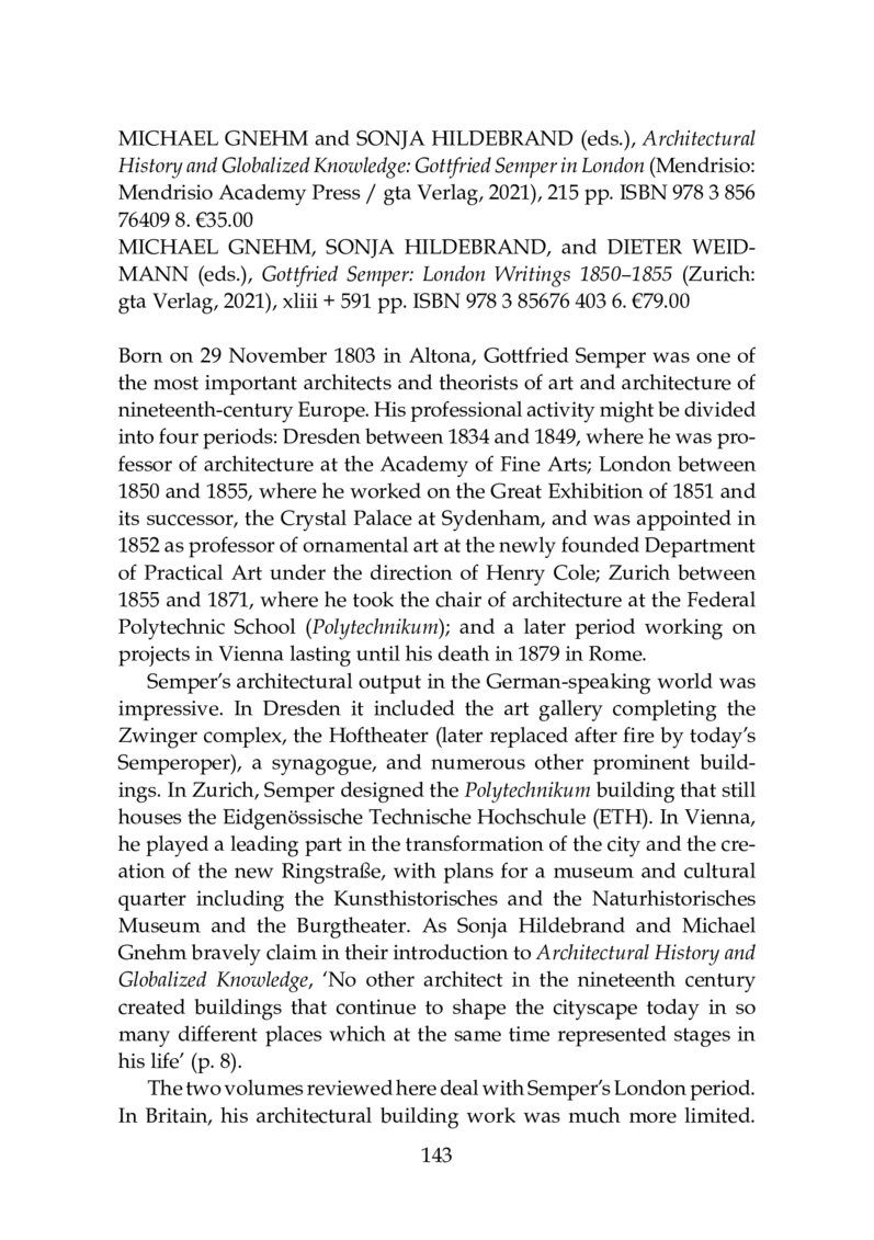 Open gallery for Architectural History and Globalized Knowledge
