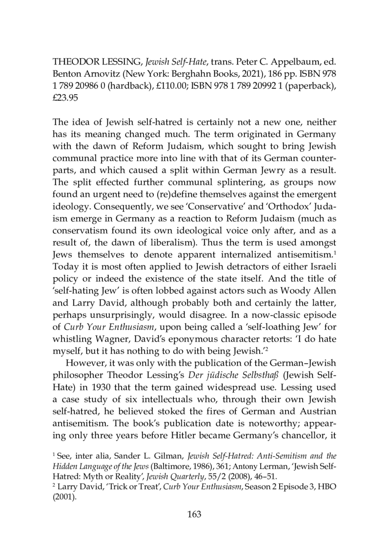 Open gallery for Jewish Self-Hate