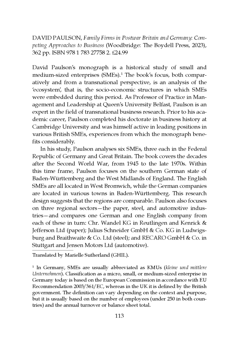 Open gallery for Family Firms in Postwar Britain and Germany