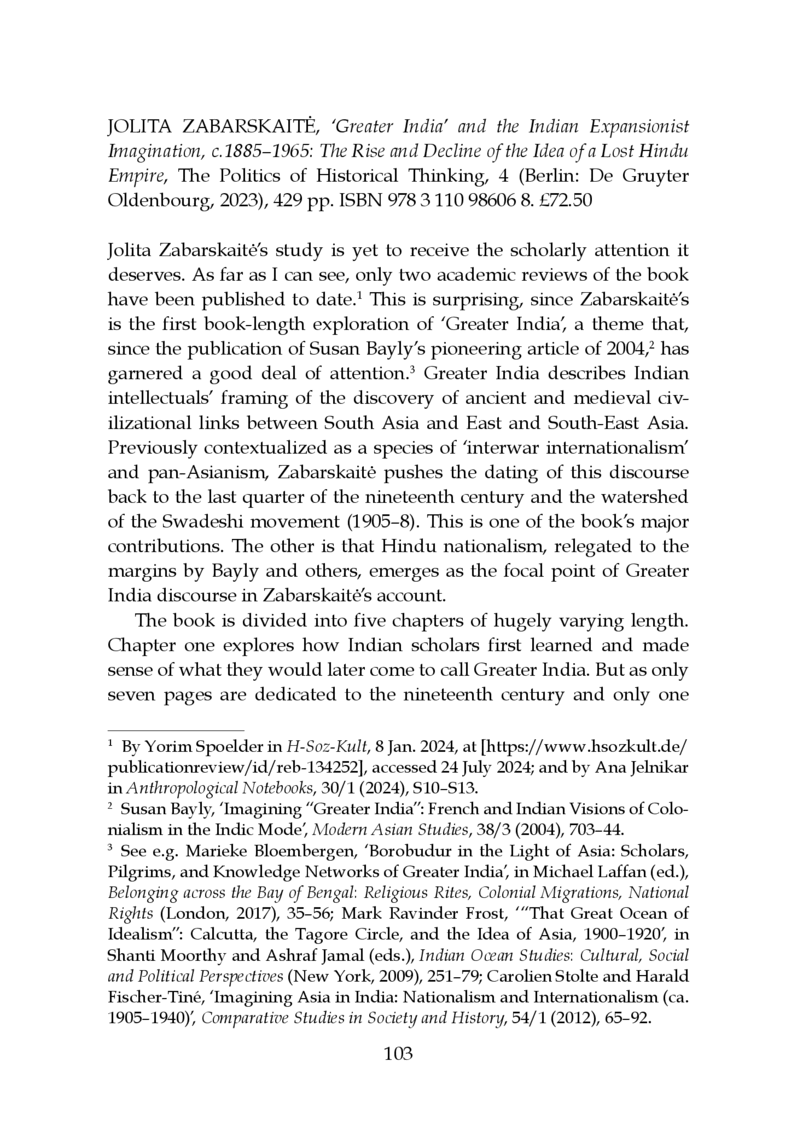 Open gallery for ‘Greater India’ and the Indian Expansionist Imagination, c. 1885–1965