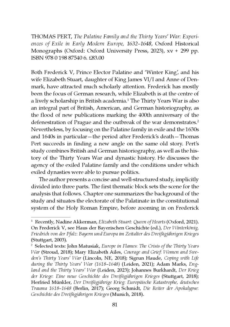Open gallery for The Palatine Family and the Thirty Years’ War