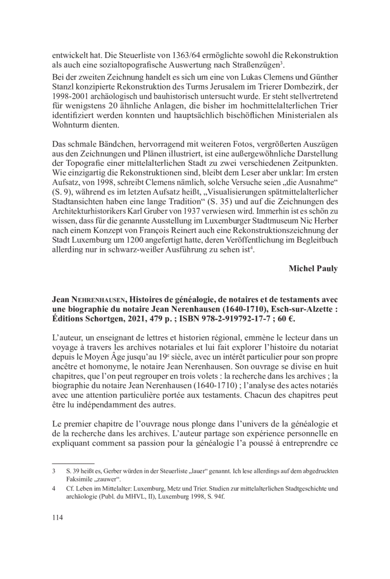 Open gallery for Histoires de généalogie, de notaires et de testaments avec une biographie du notaire Jean Nehrenhausen (1640–1710)