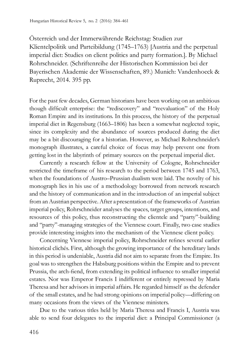 Open gallery for Österreich und der Immerwährende Reichstag