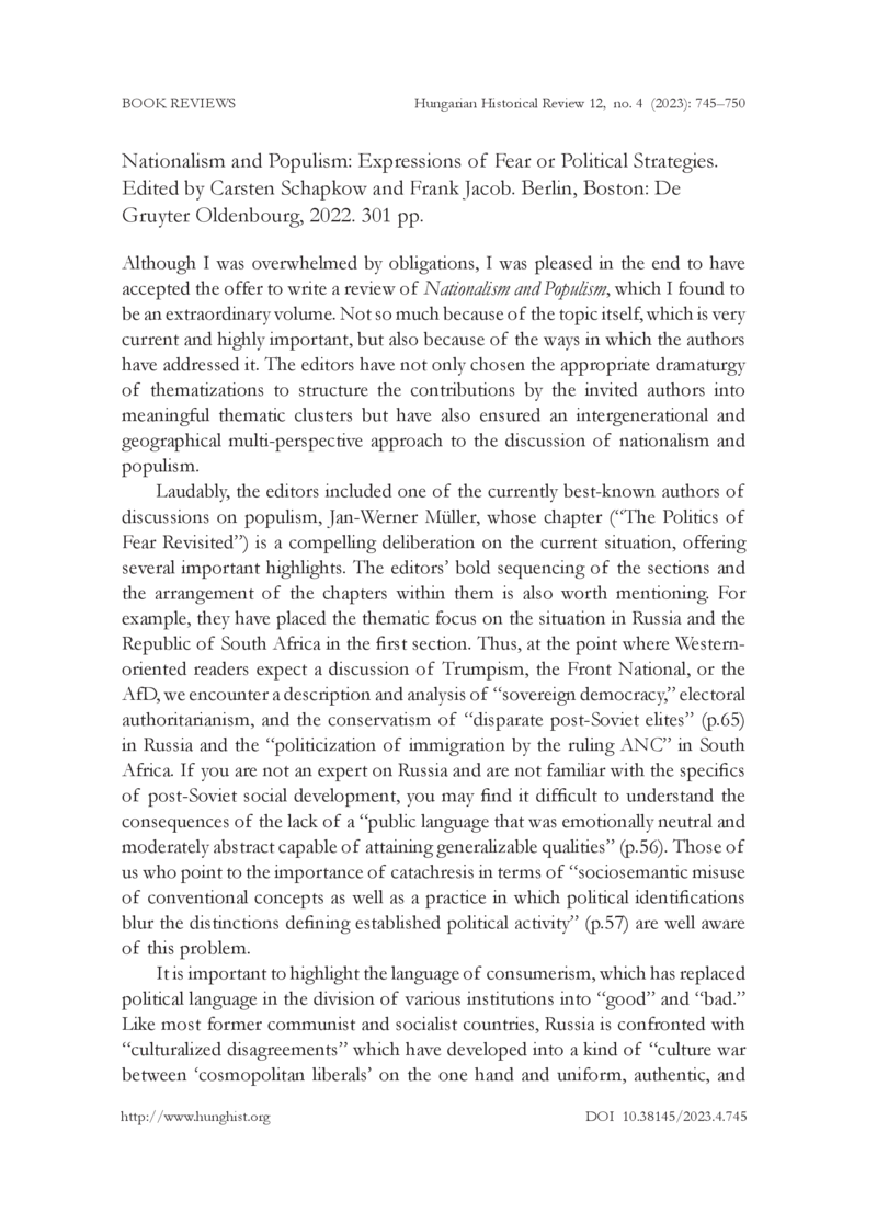 Open gallery for Nationalism and Populism
