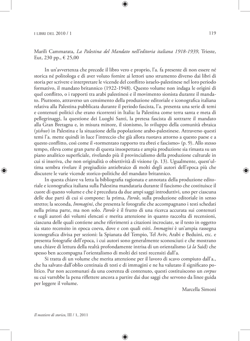 Open gallery for La Palestina del Mandato nell'editoria italiana 1918-1939