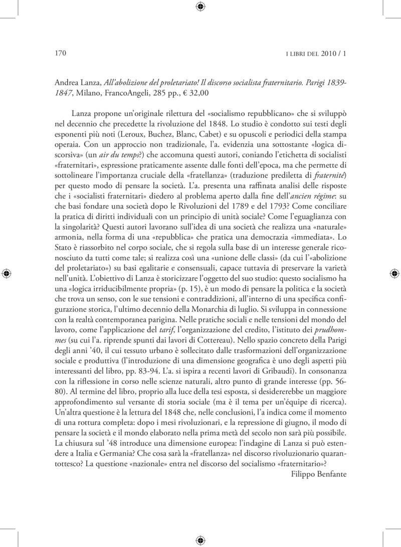 Open gallery for All'abolizione del proletariato