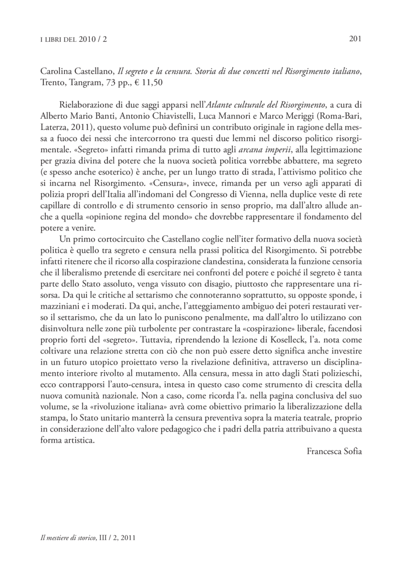 Open gallery for Il segreto e la censura
