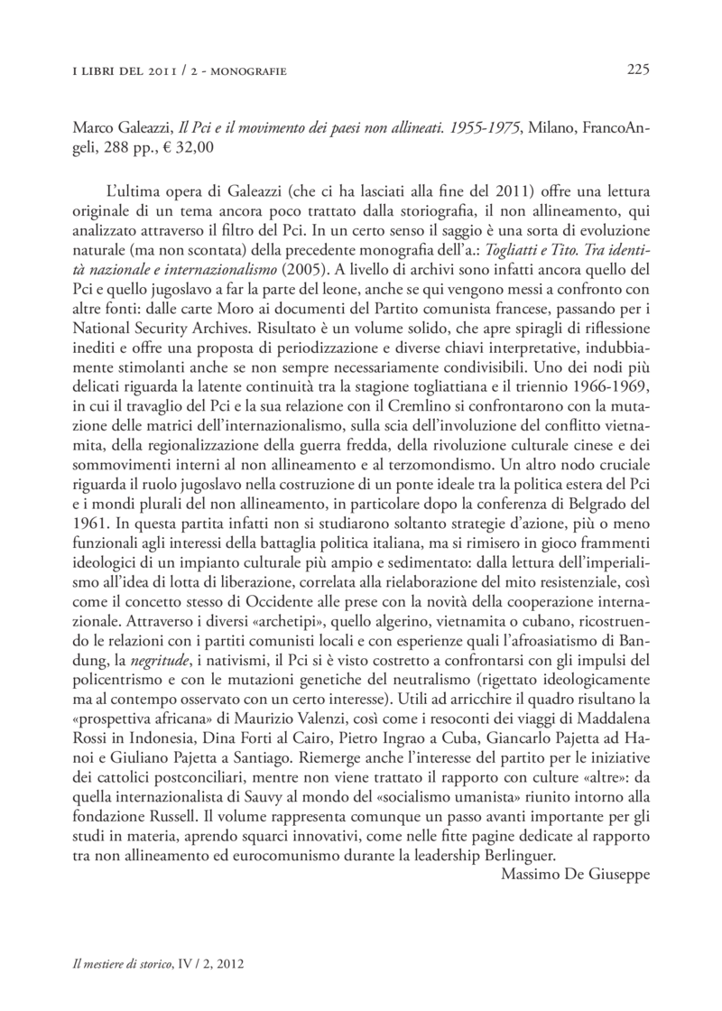 Open gallery for Il Pci e il movimento dei paesi non allineati 1955-1975