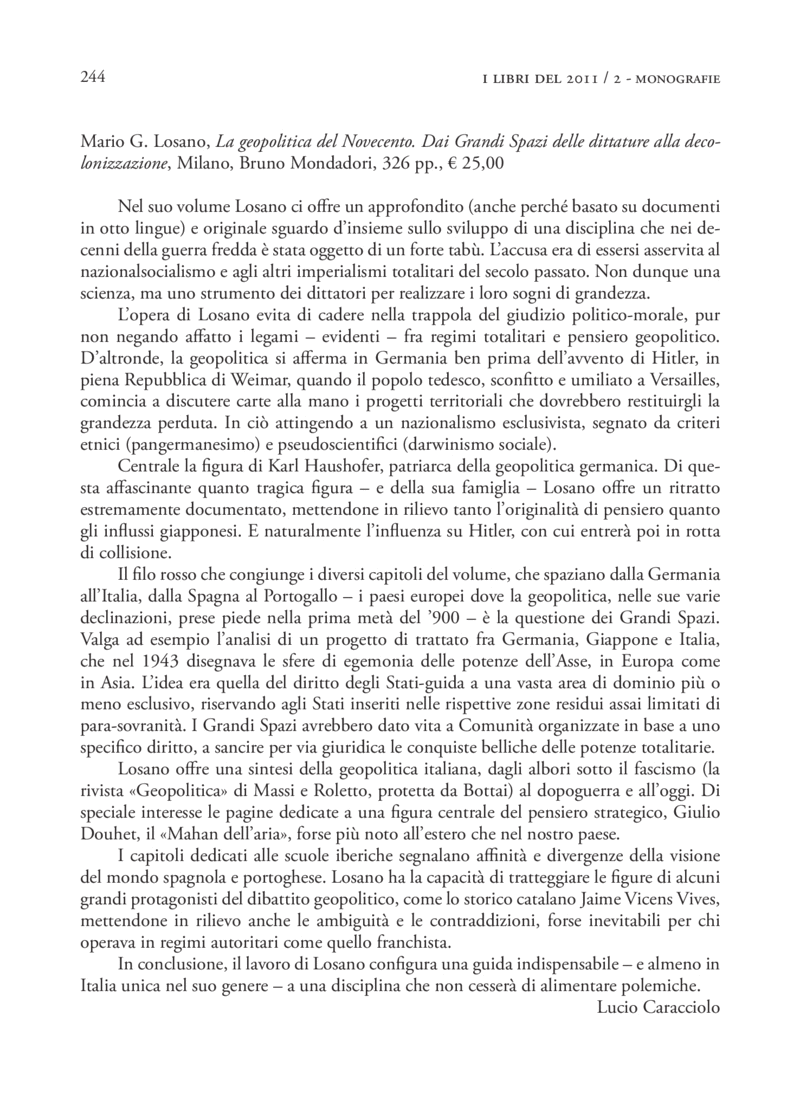 Open gallery for La geopolitica del Novecento