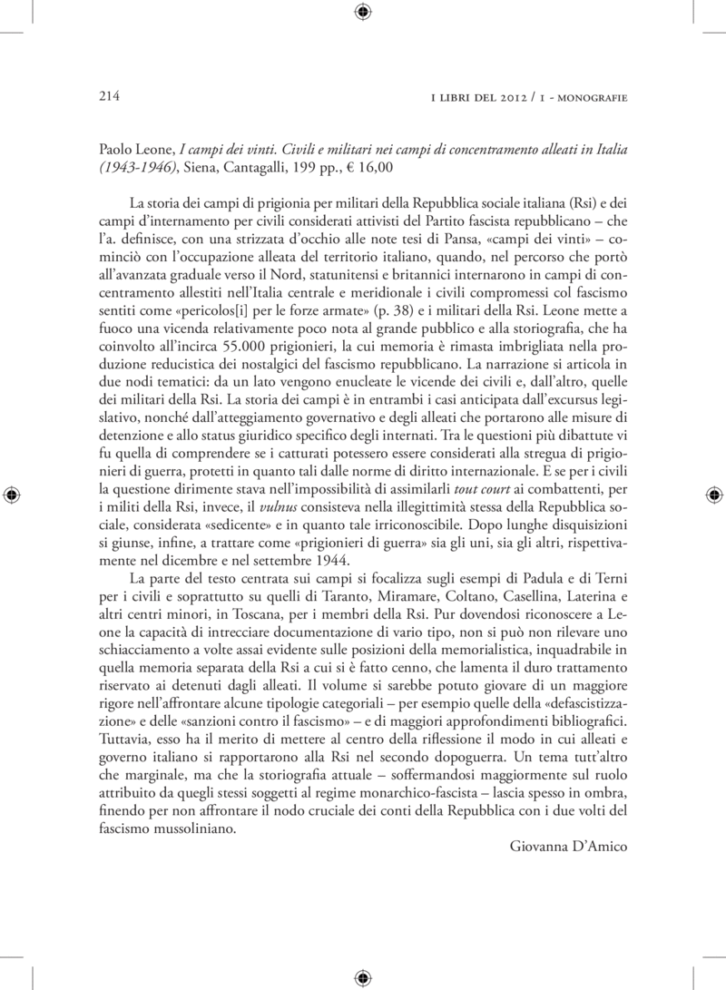 Open gallery for I campi dei vinti