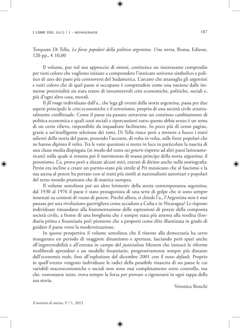 Open gallery for Le forze popolari nella politica argentina