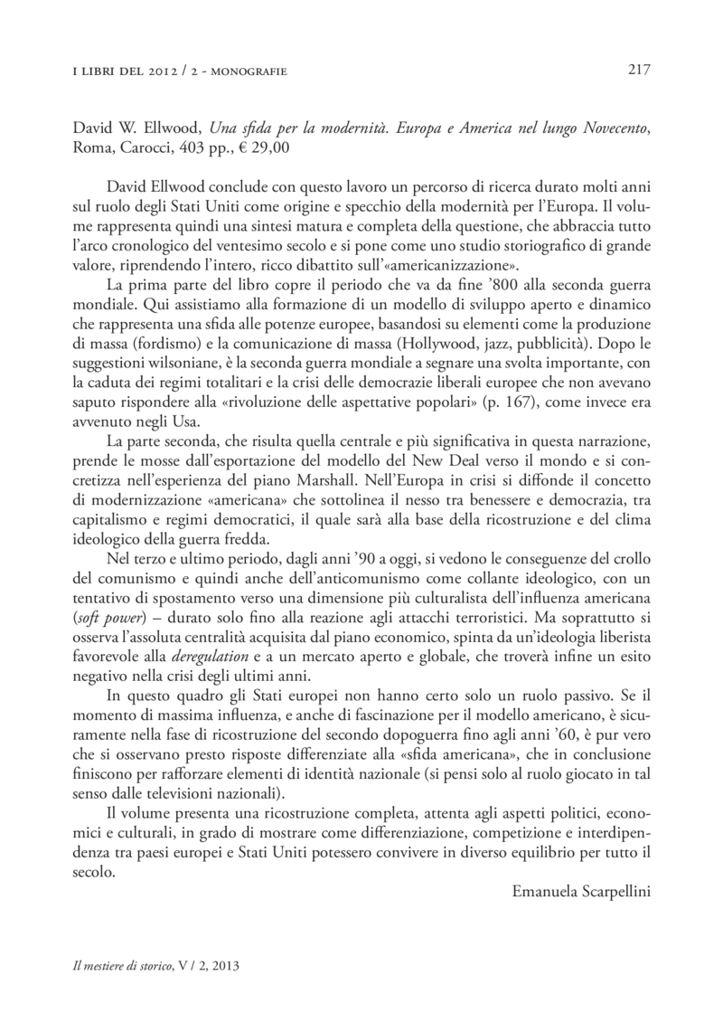 Open gallery for Una sfida per la modernità