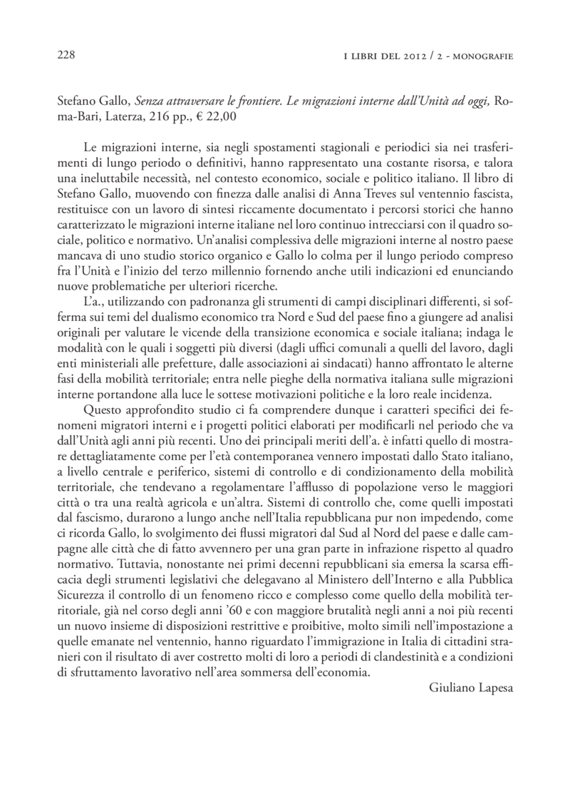 Open gallery for Senza attraversare le frontiere