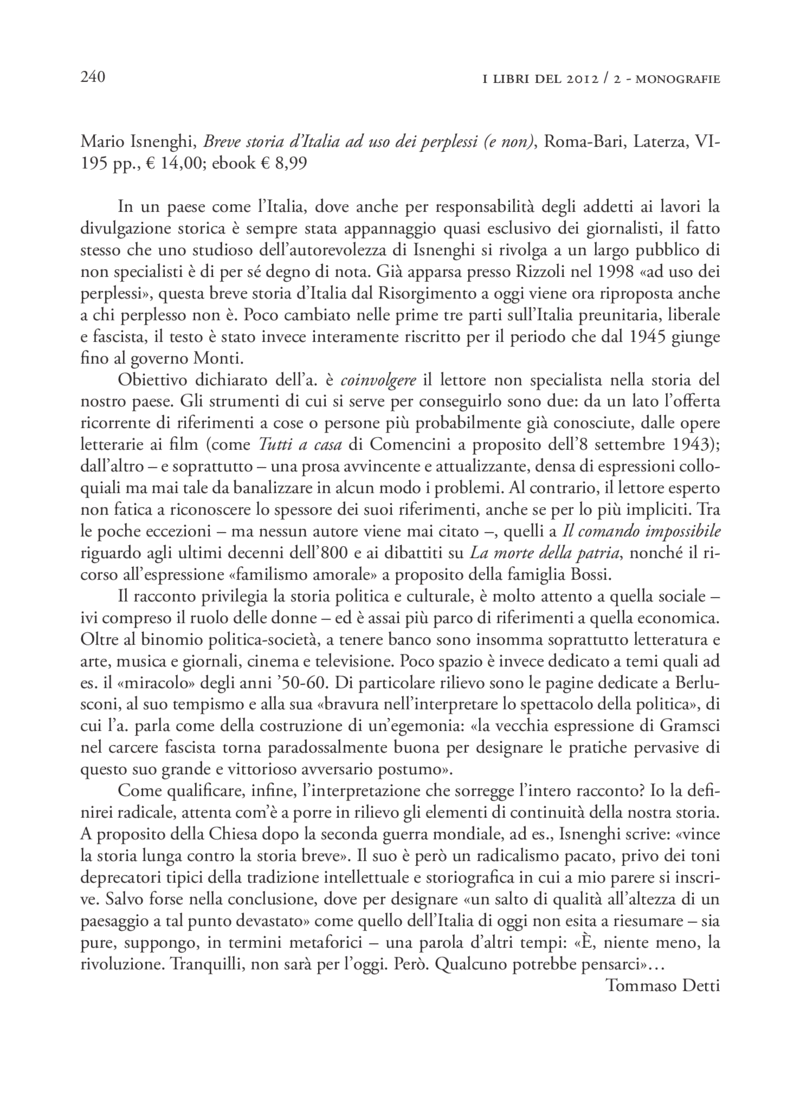 Open gallery for Breve storia d'Italia ad uso dei perplessi (e non)