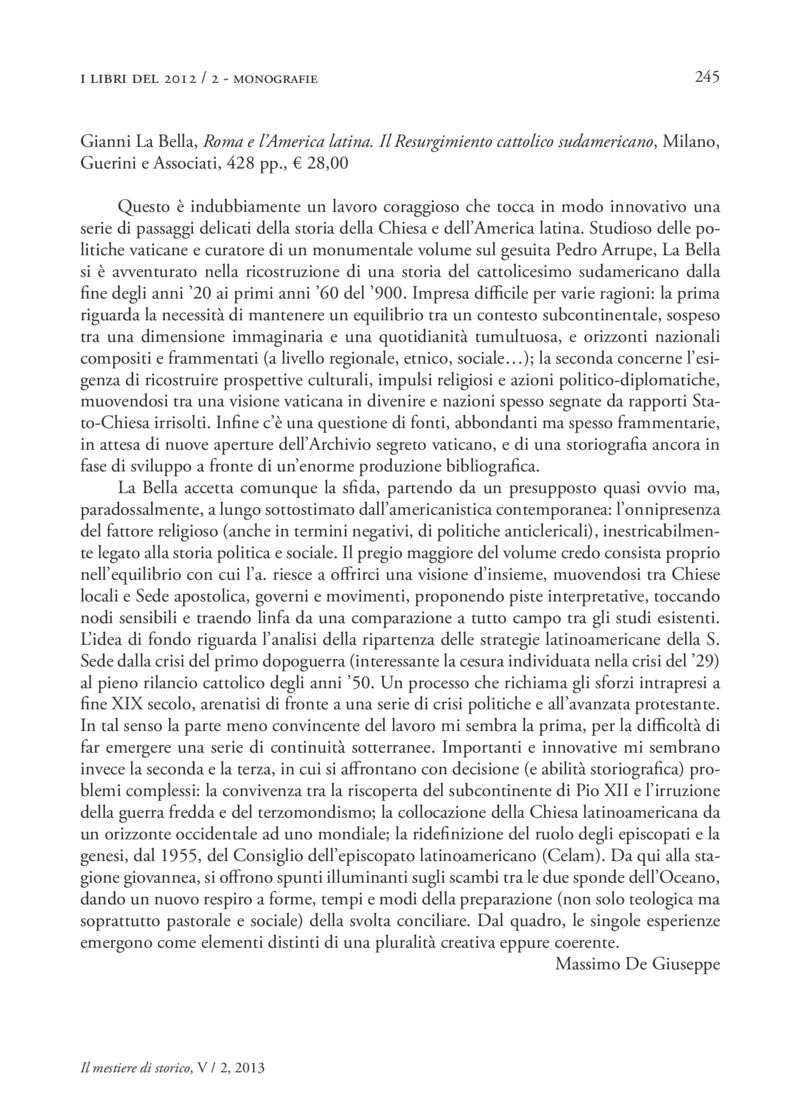 Open gallery for Roma e l'America latina