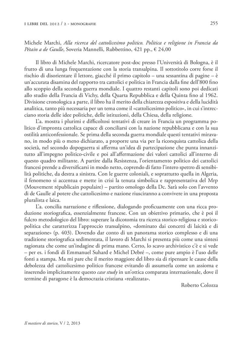 Open gallery for Alla ricerca del cattolicesimo politico