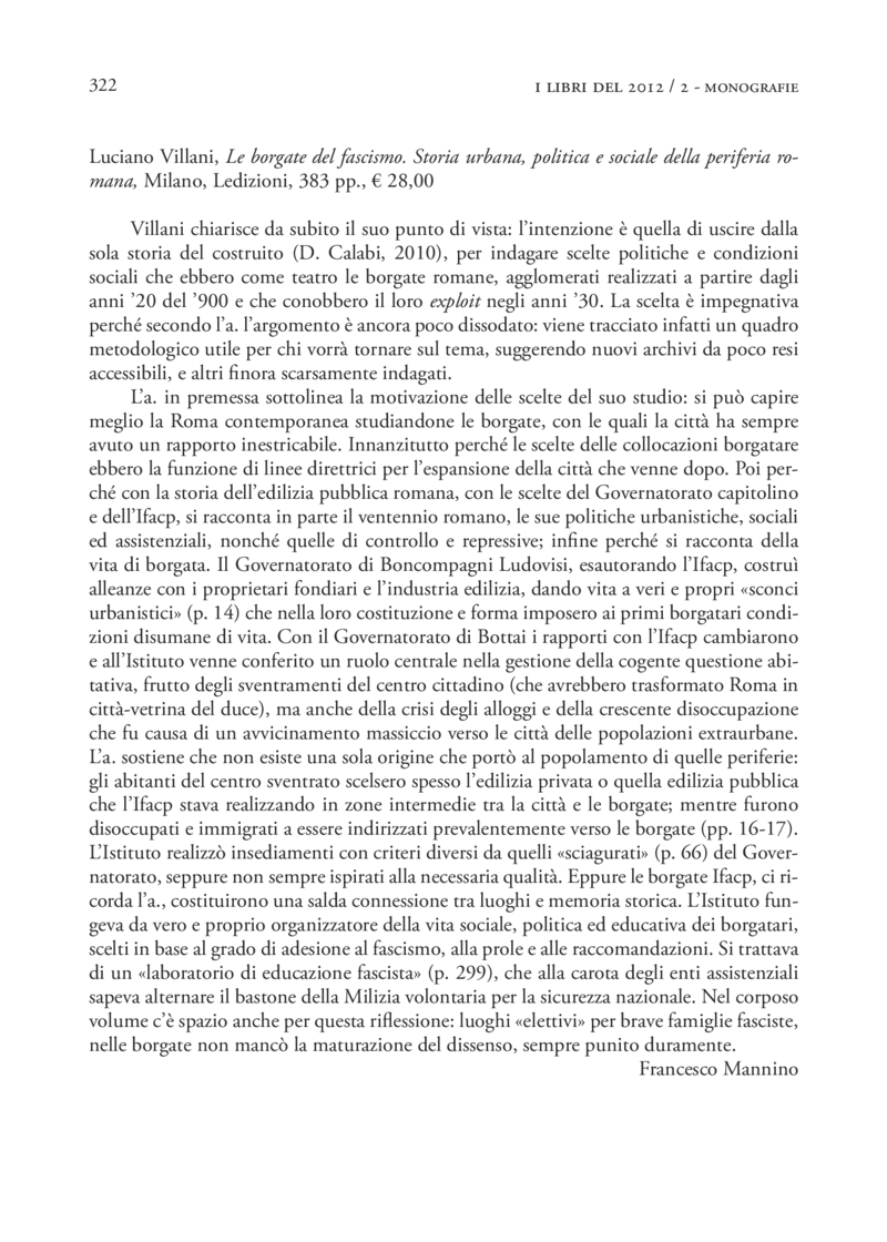 Open gallery for Le borgate del fascismo