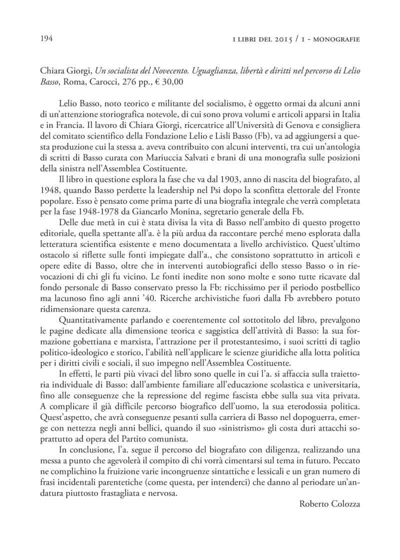 Open gallery for Un socialista del Novecento