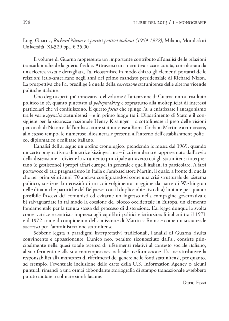 Open gallery for Richard Nixon e i partiti politici italiani (1969–1972)