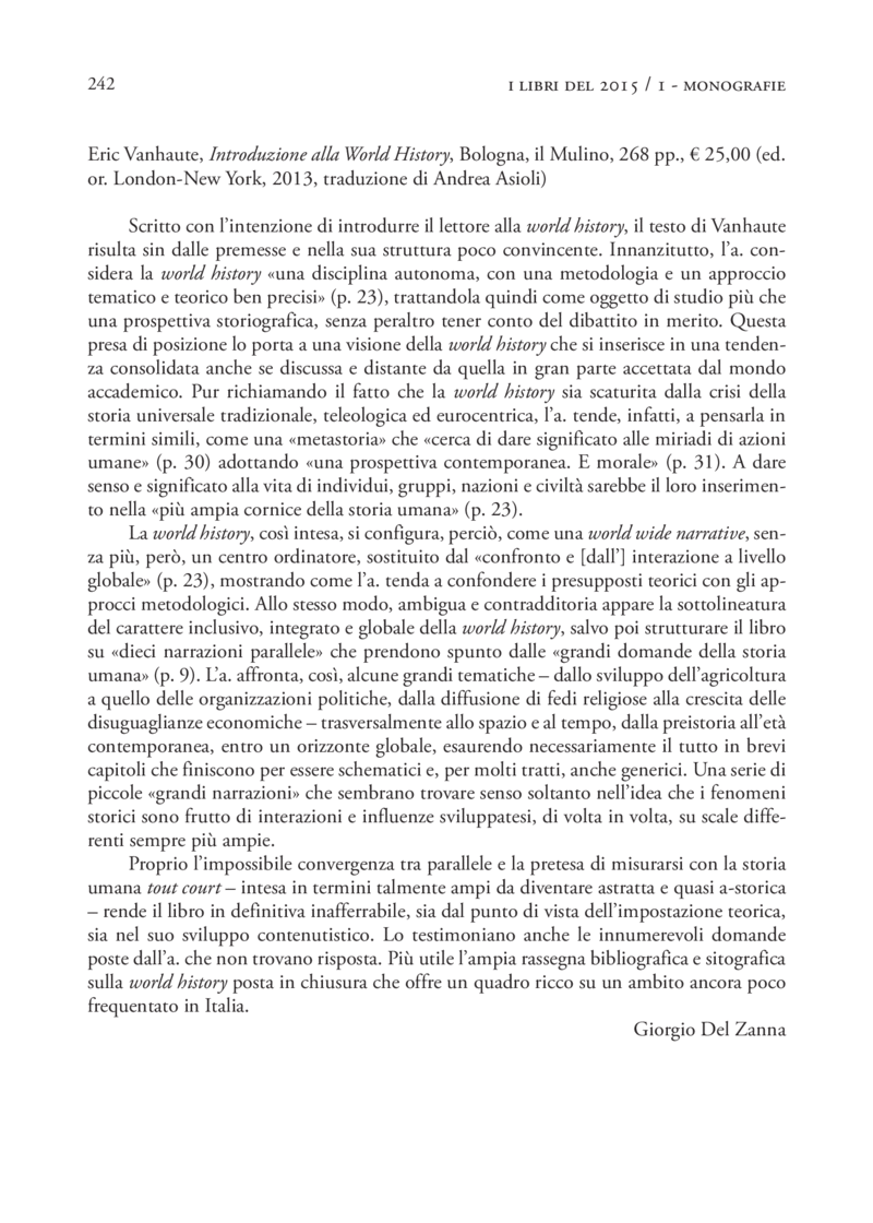 Open gallery for Introduzione alla World History