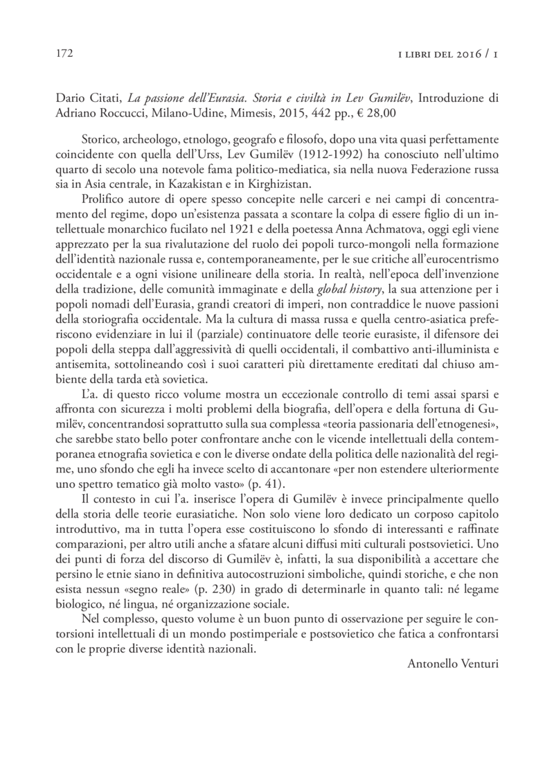 Open gallery for La passione dell’Eurasia