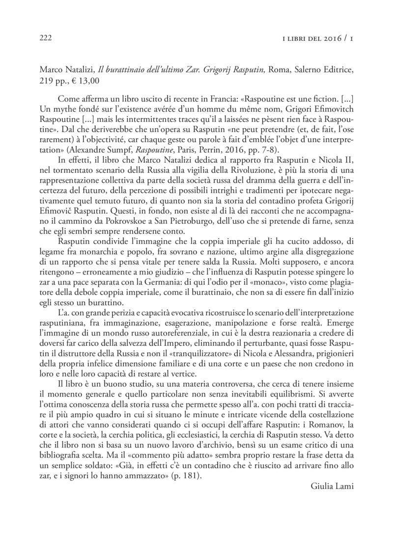 Open gallery for Il burattinaio dell’ultimo Zar