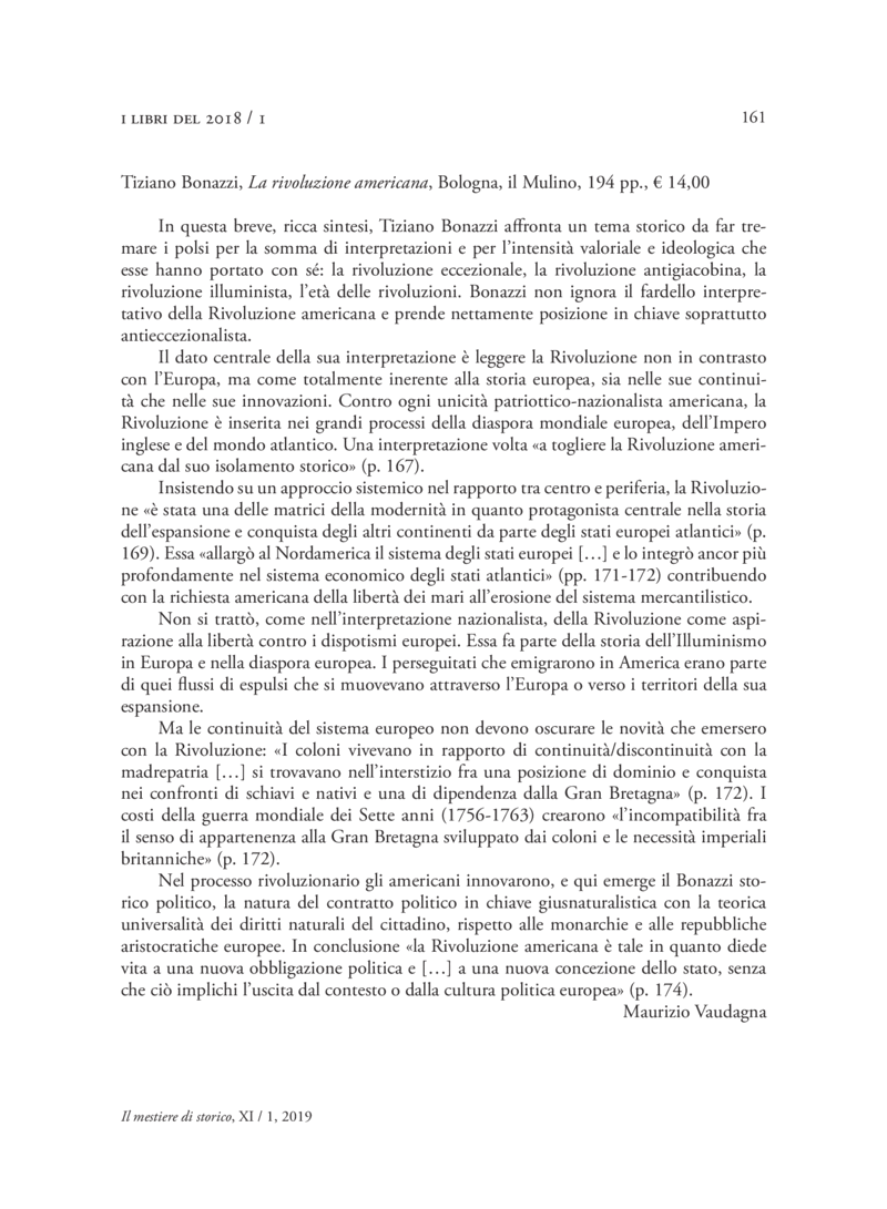 Open gallery for La rivoluzione americana