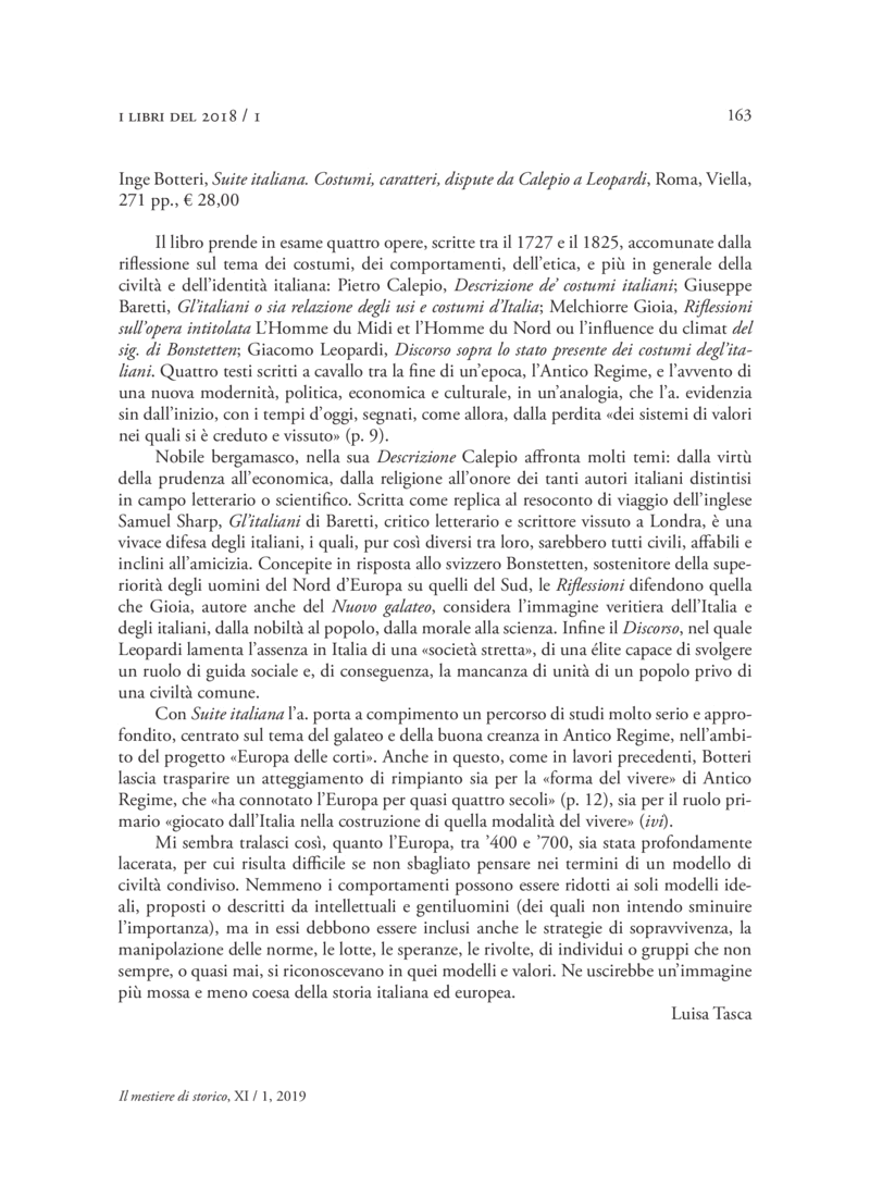 Open gallery for Suite italiana