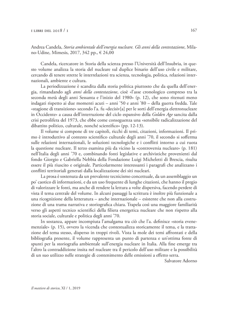Open gallery for Storia ambientale dell’energia nucleare